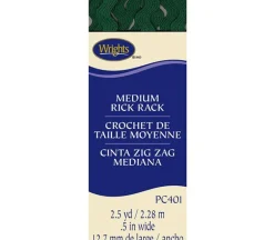Medium Rick Rack Emerald 1/2-inch x 2.5-yards 117401044