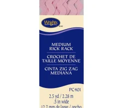 Medium Rick Rack Pink 1/2-inch x 2.5-yards 117401061
