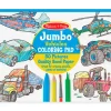 Melissa and Doug Jumbo Coloring Pad – 11-inch x 14-inch – Vehicles