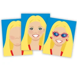 Melissa and Doug Make A Face Sticker Pad – 11-inch x 14-inch