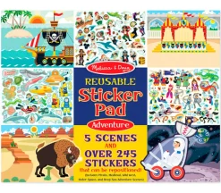 Melissa and Doug Reusable Sticker Pad – 11-inch x 14-inch – Adventure