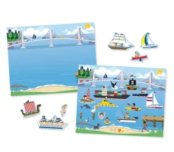Melissa and Doug Reusable Sticker Pad – 11-inch x 14-inch – Vehicles