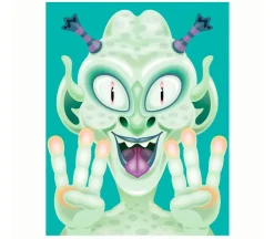Melissa and Doug Reusable Sticker Pad – 11-inch x 14-inch – Make-A-Face Crazy Characters