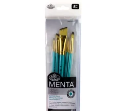 Menta Long Handle Variety Set – Synthetic Blend – 5 Piece