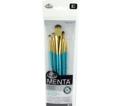 Menta Long Handle Variety Set – Synthetic Blend – 5 Piece