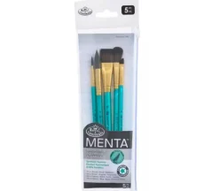 Menta Long Handle Variety Set – Synthetic Squirrel – 5 Piece