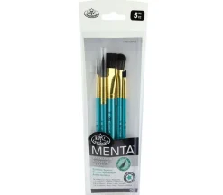 Menta Long Handle Variety Set – Synthetic Squirrel – 5 Piece