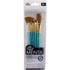 Menta Long Handle Variety Set – Synthetic Sable – 5 Piece
