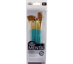 Menta Long Handle Variety Set – Synthetic Sable – 5 Piece