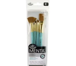 Menta Long Handle Variety Set – Synthetic Sable – 5 Piece