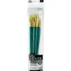 Menta Long Handle Variety Set – Synthetic White Bristle – 5 Piece