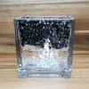 Mercury-Style Glass Candle Holder – Black