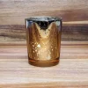 Mercury-Style Glass Candle Holder – Gold