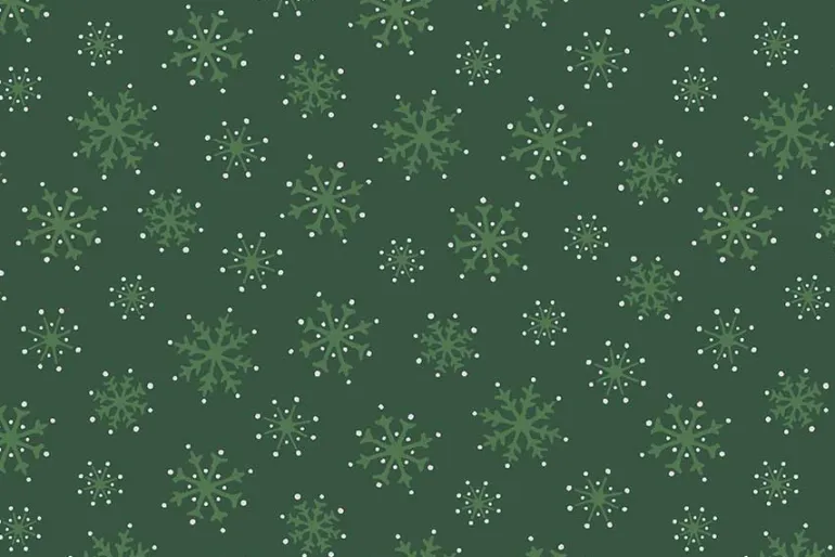 Merry Mix Dots Green & Metallic Highlights