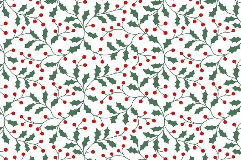 Merry Mix Dots White & Metallic Highlights
