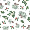 Merry Mix Geometric Red & Metallic Highlights