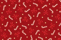 Merry Mix Poinsettia Red on White