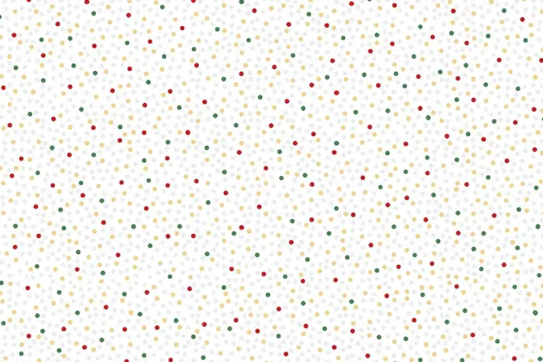 Merry Mix Star Tile Red & Metallic Highlights