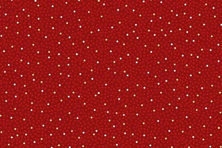 Merry Mix Star Tile Red & Metallic Highlights