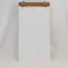 Metal and Wood Sign with Top Chain Hanger