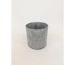 Metal Galvanized Oval Bucket – Rustic Storage & Décor