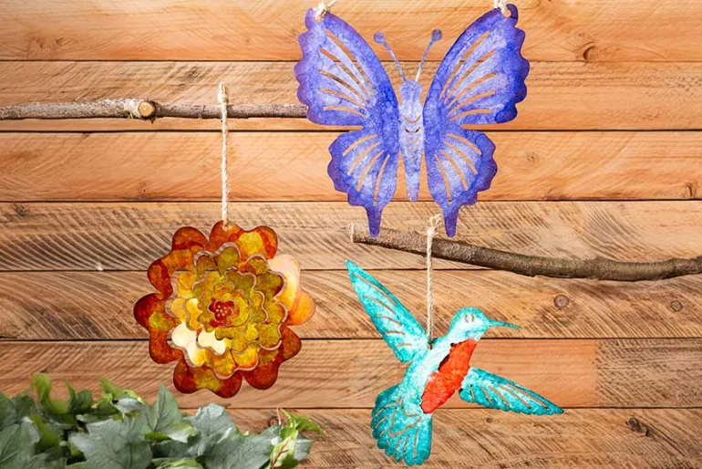 Metal Leaf Wall Décor with Copper Finish – Rustic Accent Piece