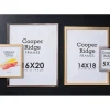 Metallic Black Flat Edge Frame (view sizes)