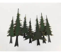 Metal Wall Art – Overlapping Trees