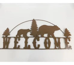 Metal Wall Art – Welcome with Bear