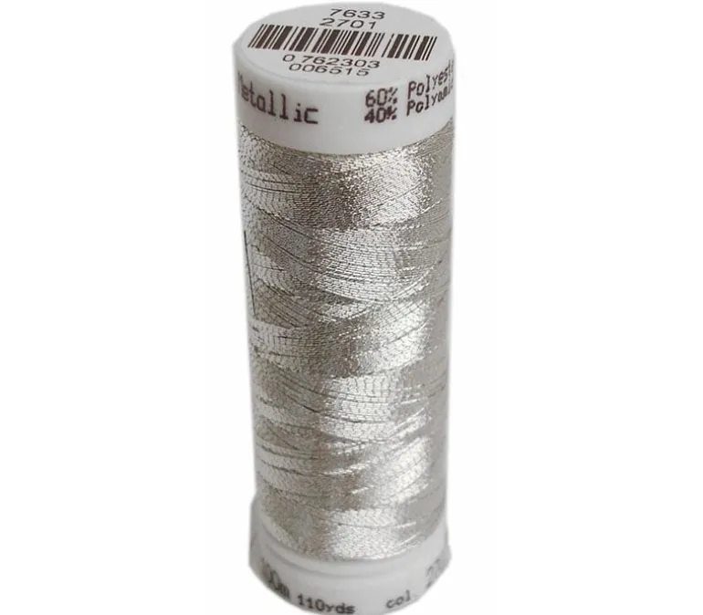 Mettler PolySheen Metallic Embroidery Thread – Silver