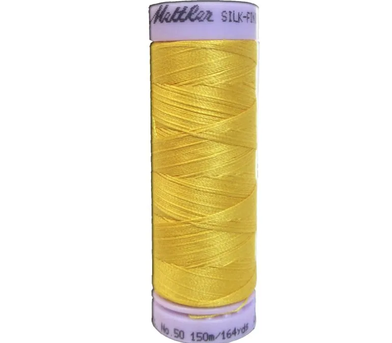 Mettler Silk Finish Cotton – #50 – 165-yards – Yellow/Orange/Tan Shades (view colors)