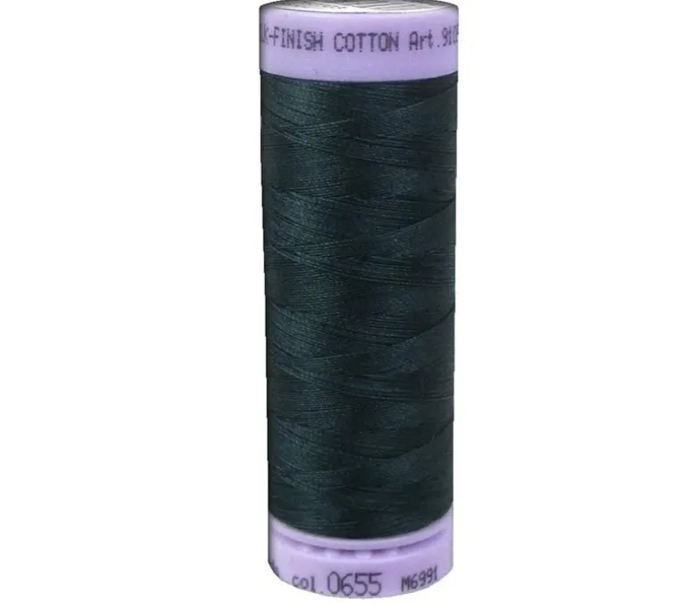 Mettler Silk Finish Cotton – #50 – 165-yards – Dark Green Shades (view colors)