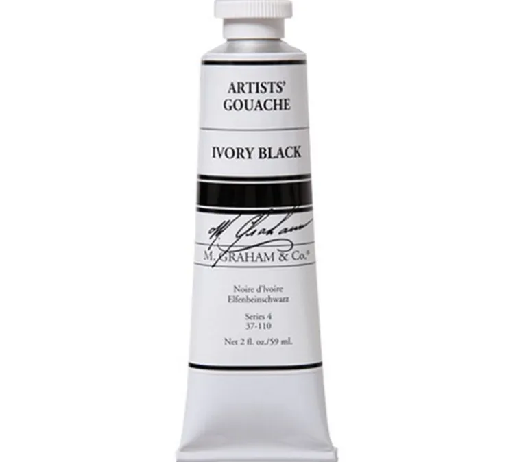 M. Graham Gouache Paint – 60ml – Ivory Black