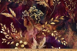 Midnight Flora Blender Woodstock Brown gold Metallic highlights