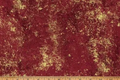 Midnight Flora Leaves in Spice Browns Gold Metallic Highlights