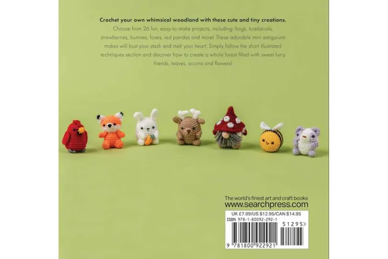 Mini Amigurumi Woodland Crochet Book