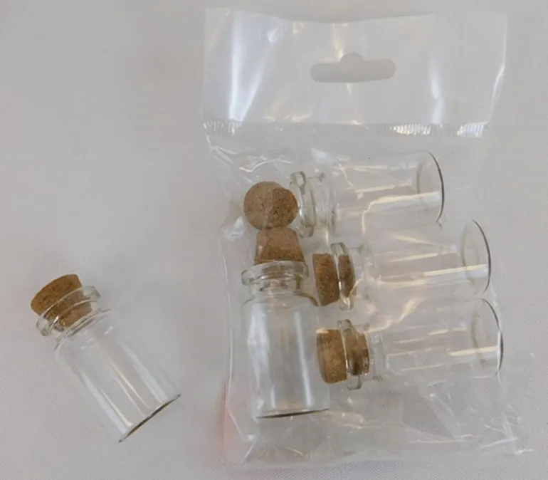 Mini Bottle with Cork – 5 Piece