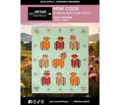 Mini Coos A Highland Cow Quilt Pattern #AEMC1123
