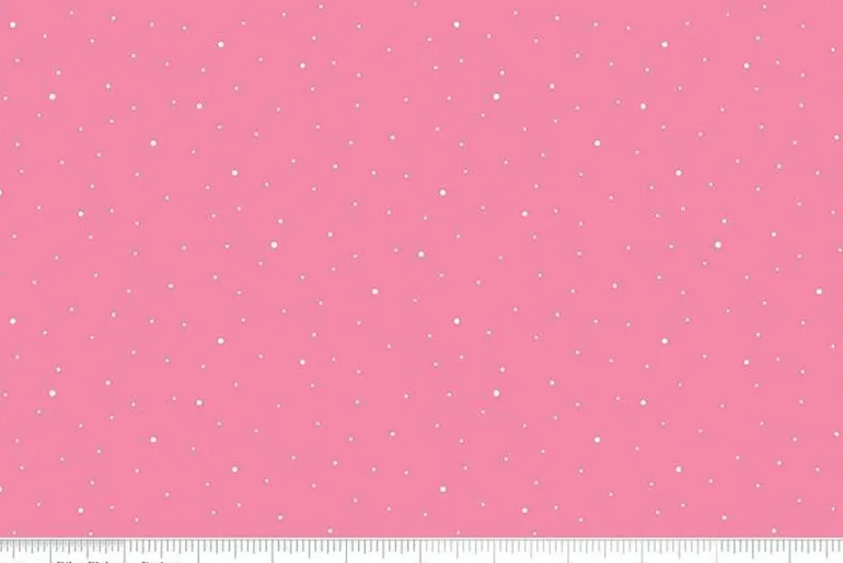 Mini Hearts Tossed on Pink