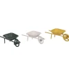 Mini Metal Wheelbarrow – 1 Wheelbarrow – Color Shipped is Randomly Picked
