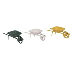 Mini Metal Wheelbarrow – 1 Wheelbarrow – Color Shipped is Randomly Picked