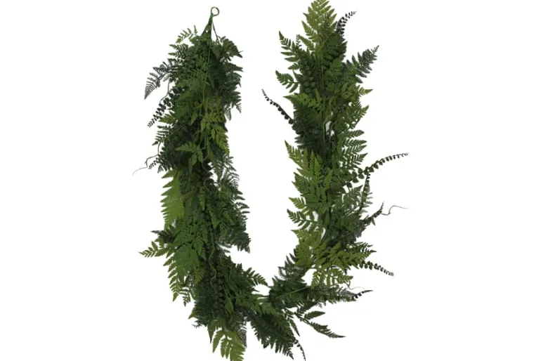6′ Mixed Fern Garland – Faux Greenery