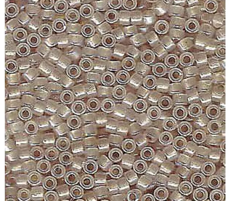 11/0 Miyuki Delica Seed Bead – Beige Lined Opal AB