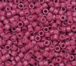 11/0 Miyuki Delica Seed Bead – Duracoat Opaque Raspberry