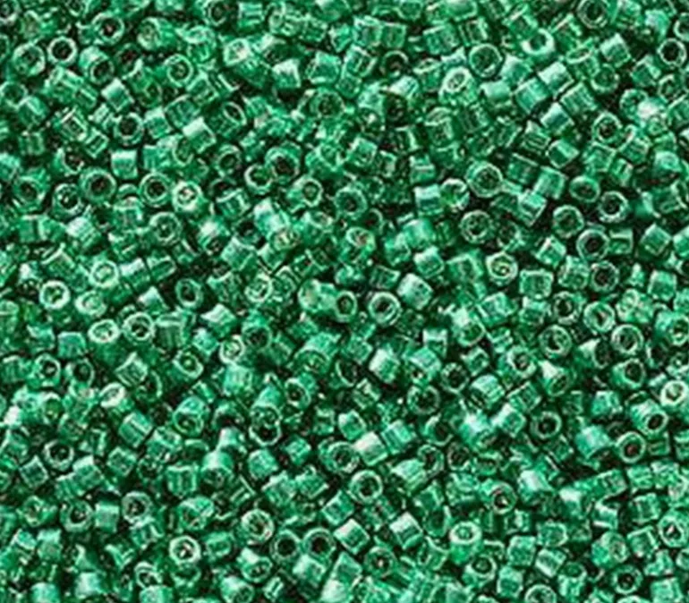 11/0 Miyuki Delica Seed Bead – Duracoat Galvanized Dark Mint Green