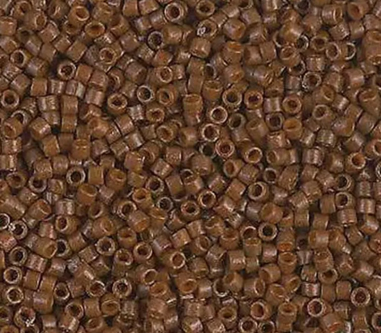 11/0 Miyuki Delica Seed Bead – Duracoat Opaque Cognac