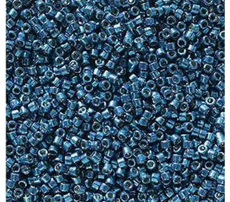 11/0 Miyuki Delica Seed Bead – Duracoat Deep Aqua Blue