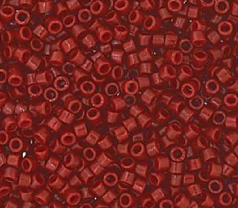 11/0 Miyuki Delica Seed Bead – Duracoat Opaque Maroon