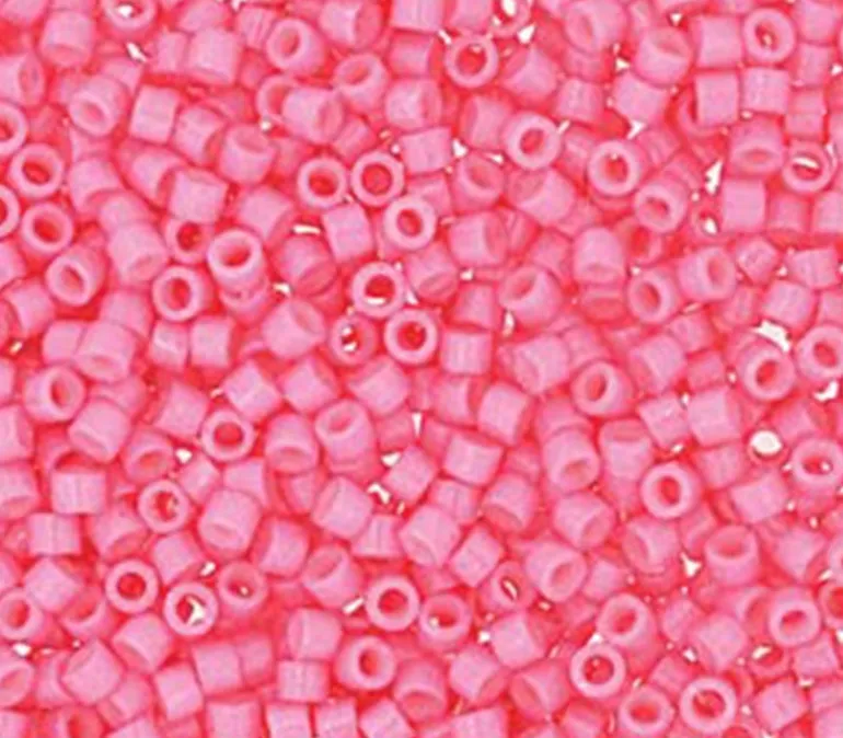 11/0 Miyuki Delica Seed Bead – Duracoat Opaque Carnation