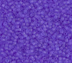 11/0 Miyuki Delica Seed Bead – Dyed Matte Transparent Purple
